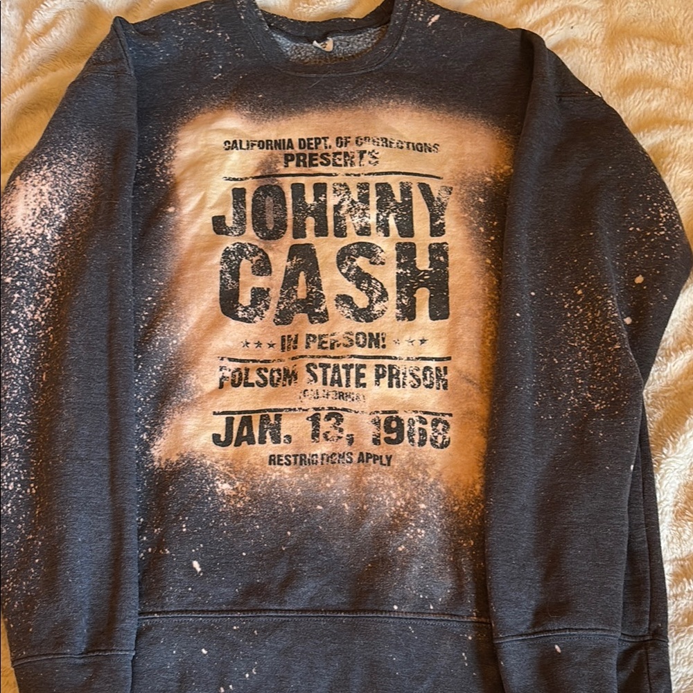 Source Unknown Black and Tan Crewneck Sweater